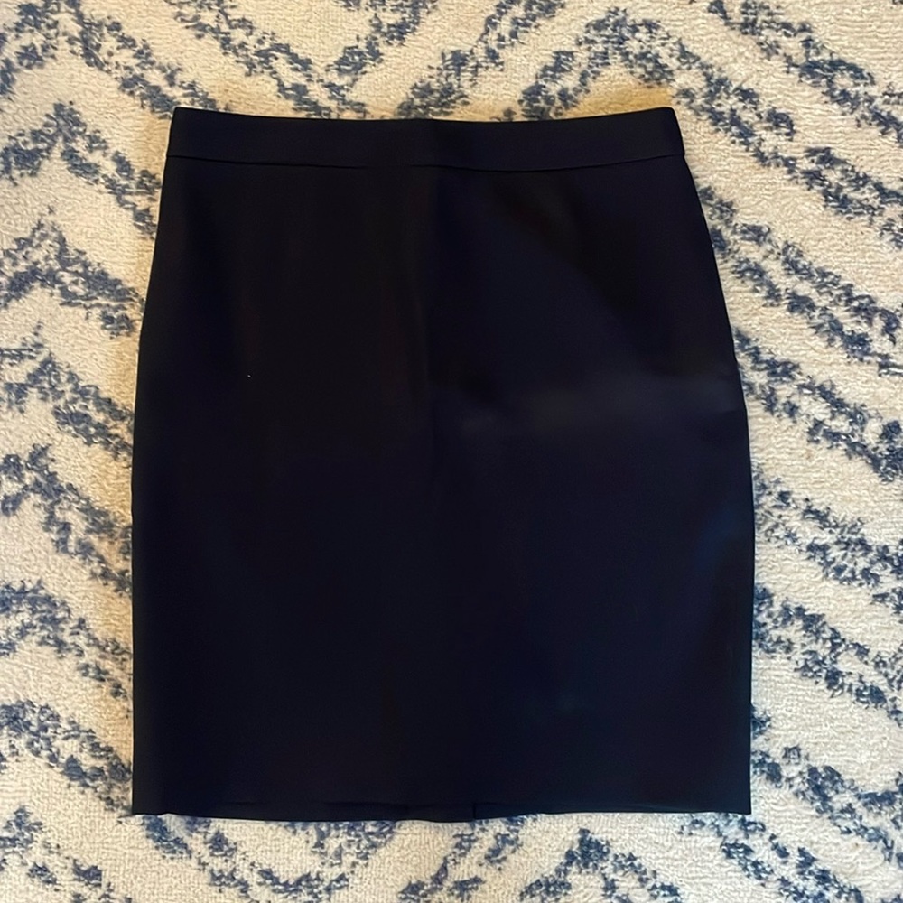 J. Crew Navy Pencil Skirt, Size 0